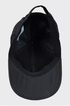 Black cap with branded patch