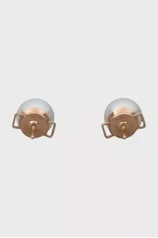 Berry rose gold earrings