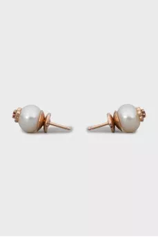 Berry rose gold earrings