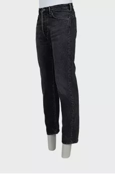 High waisted straight fit jeans