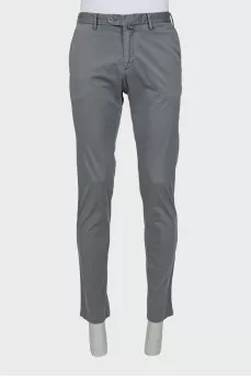 Men's Slim Fit Trousers in Gray