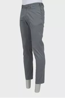 Men's Slim Fit Trousers in Gray