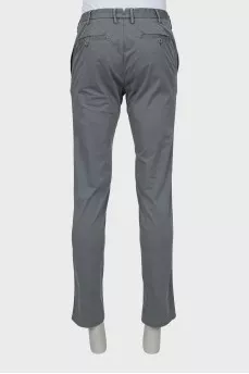 Men's Slim Fit Trousers in Gray