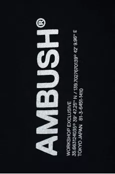 Black scarf with text print