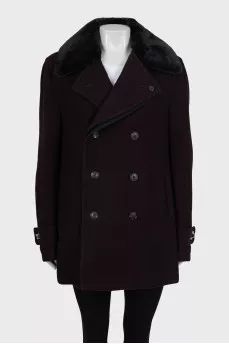 Men's double breasted cashmere coat