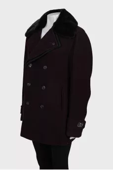 Men's double breasted cashmere coat