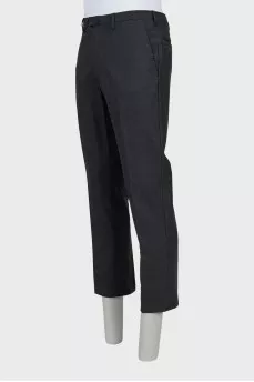 Мужские брюки прямого кроя со стрелками