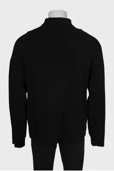 Men's golf shirt with text print