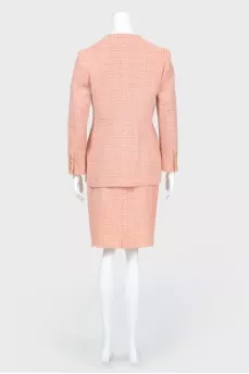 Tweed suit with a skirt