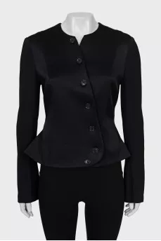 Fitted satin jacket