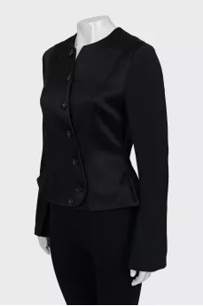Fitted satin jacket