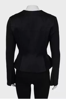 Fitted satin jacket