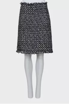 Tweed sequin skirt