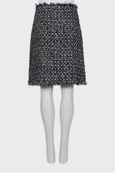 Tweed sequin skirt