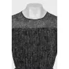 Fitted dress in animal print