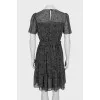 Fitted dress in animal print