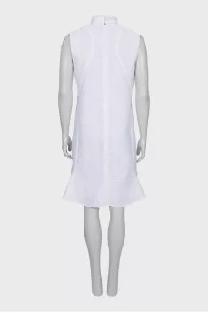 A-line dress in relief print