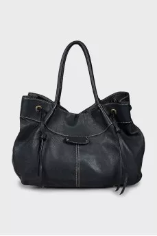 Tote bag with contrast stitching