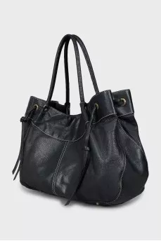 Tote bag with contrast stitching