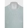 Knitted sweater in blue