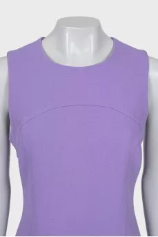 Purple dress with relief seams