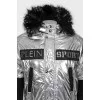 Silver Jacket with Metallic Logo
