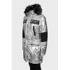 Silver Jacket with Metallic Logo