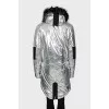 Silver Jacket with Metallic Logo