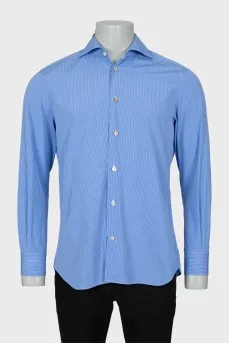Men's Blue Check Shirt