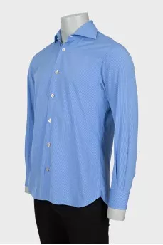 Men's Blue Check Shirt