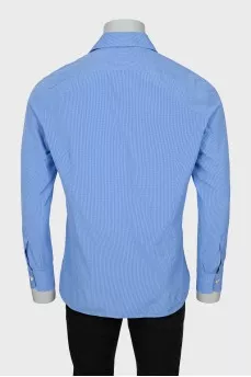 Men's Blue Check Shirt