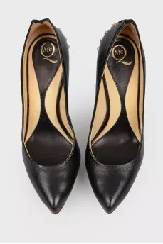 Black spiked shoes