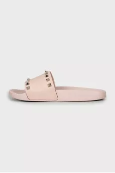 Rockstud rubber slippers