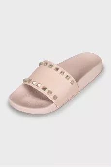 Rockstud rubber slippers