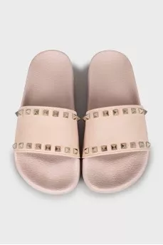 Rockstud rubber slippers
