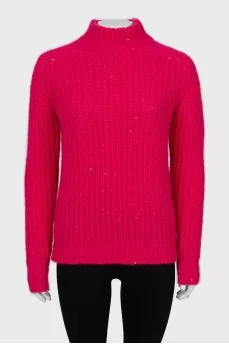 Pink sweater with sequins
