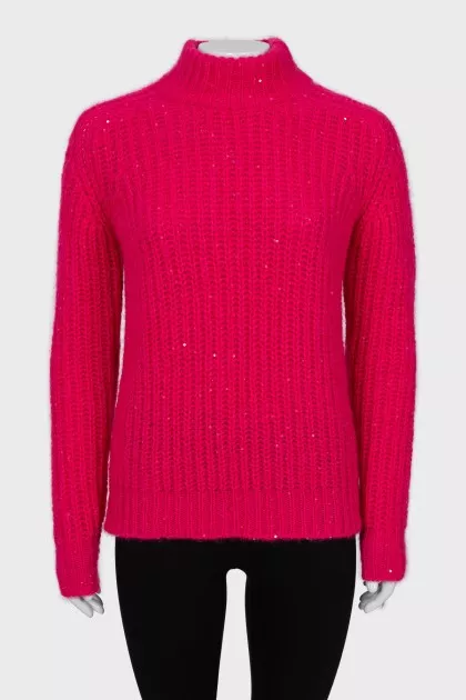Pink sweater with sequins