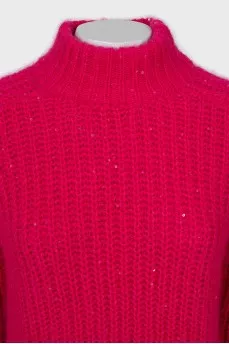 Pink sweater with sequins