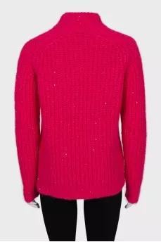 Pink sweater with sequins