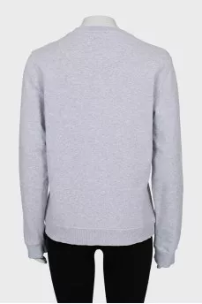 Grey sweatshirt with signature print