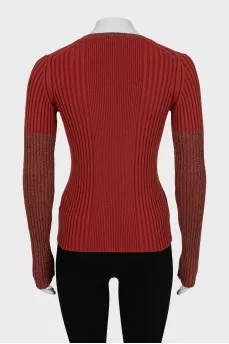 Fitted jumper with lurex