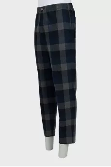 Men's Plaid Trousers