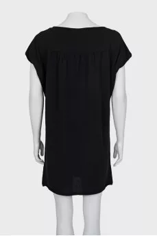 Knitted dress with a loose fit