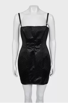 Black Corset Dress with Straps