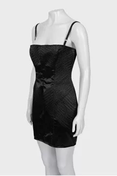 Black Corset Dress with Straps