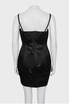 Black Corset Dress with Straps