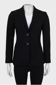 Single-breasted button-down jacket