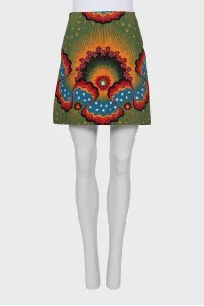 Skirt made of young wool and silk