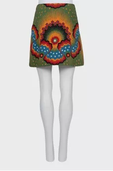 Skirt made of young wool and silk