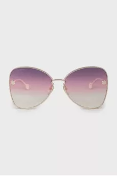 Sunglasses with white temples